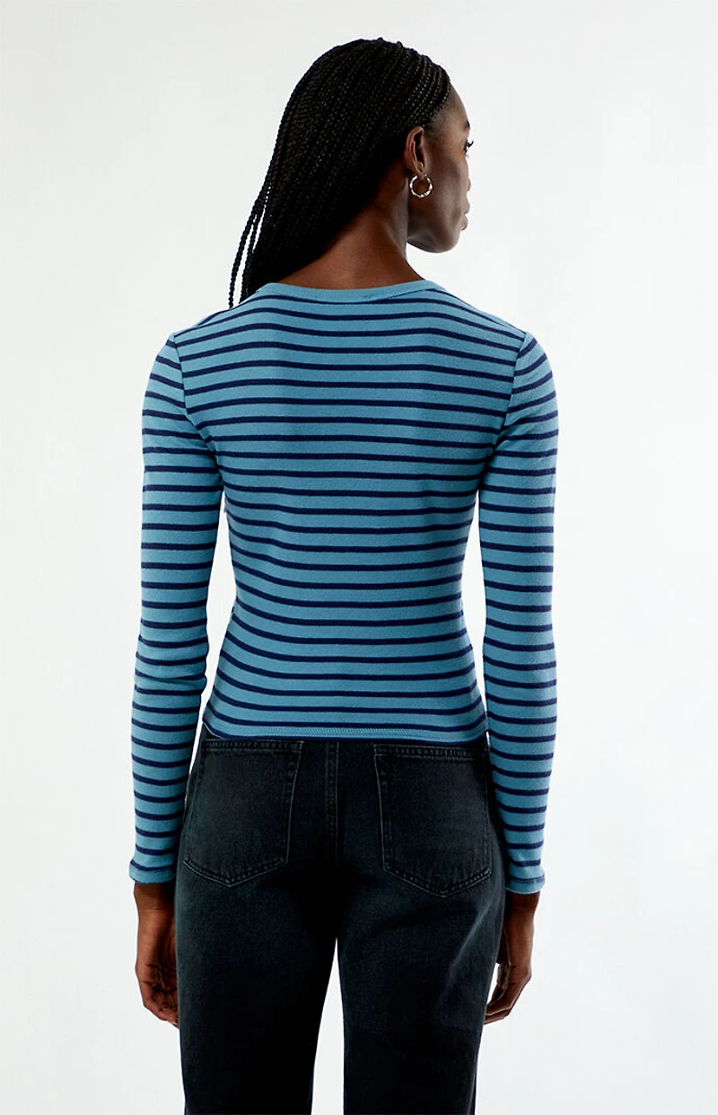 Your Favorite Jamie Striped Long Sleeve Crew Neck Top