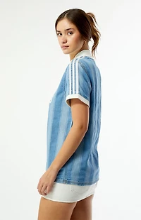 adidas Denim Short Sleeve Football Jersey
