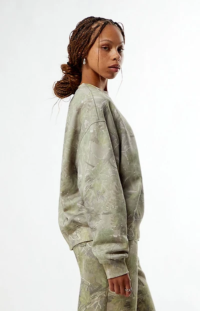 Pacsun Tree Camo Crew Neck Sweatshirt