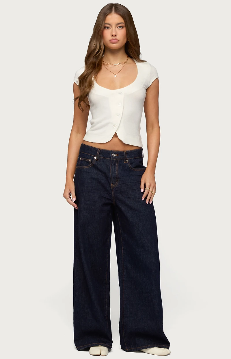 Edikted Juanita Low Rise Baggy Jeans