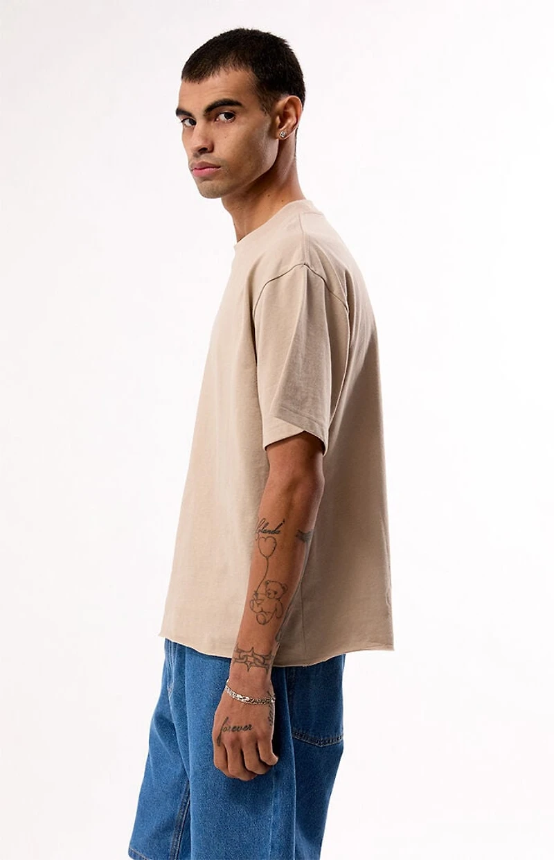 Pacsun Tan Premium Cropped T-Shirt