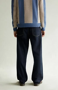 Pacsun Dylan Baggy Jeans Contrast Stitch Dark Blue