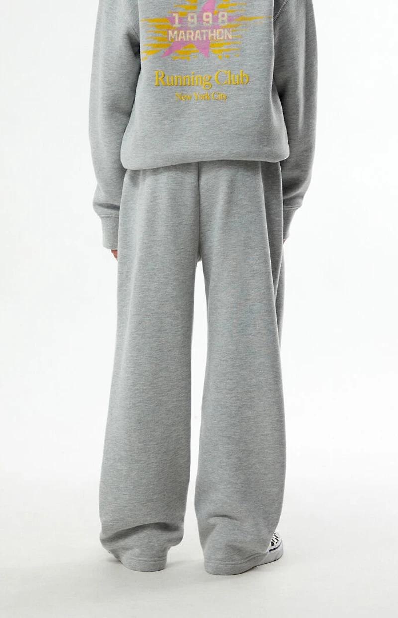 Pacsun Kids Heather Grey 1998 Marathon Baggy Sweatpants