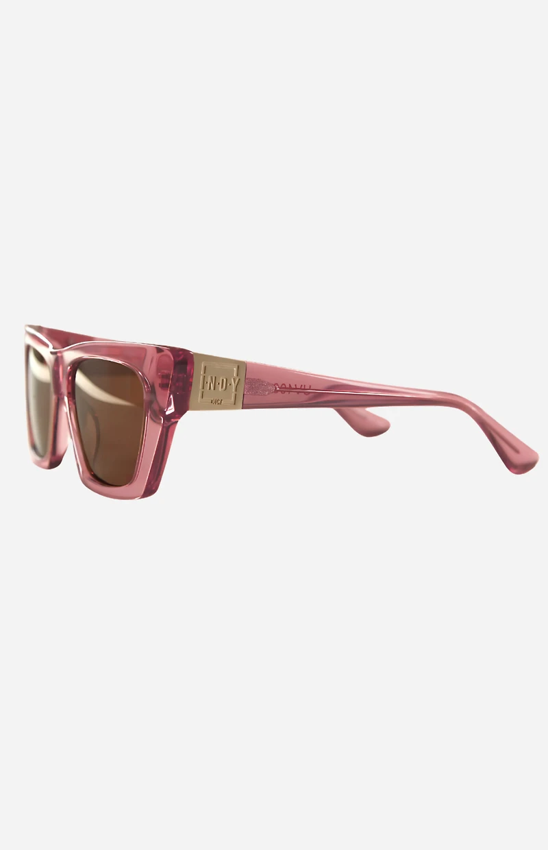 INDY Sunglasses Uptown Blush Square Sunglasses