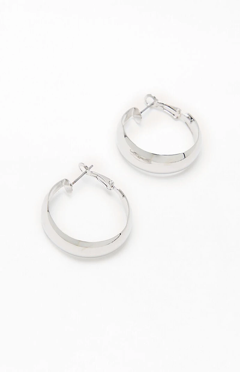 John Galt Silver Hoop Earrings