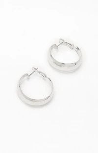 John Galt Silver Hoop Earrings