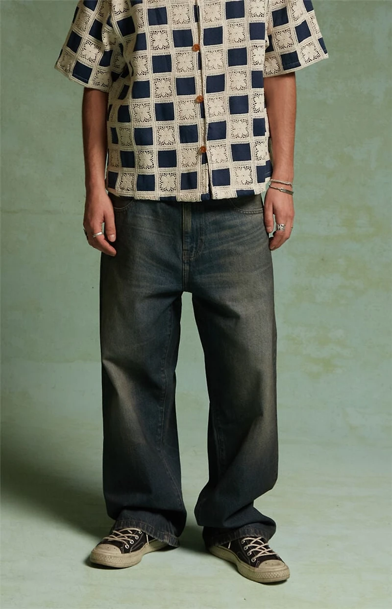 FIELD OF STUDY by Pacsun Dylan Baggy Jeans Dark Blue