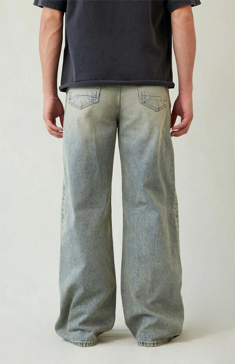 Pacsun Blake Extreme Baggy Jeans Light Blue Tinted