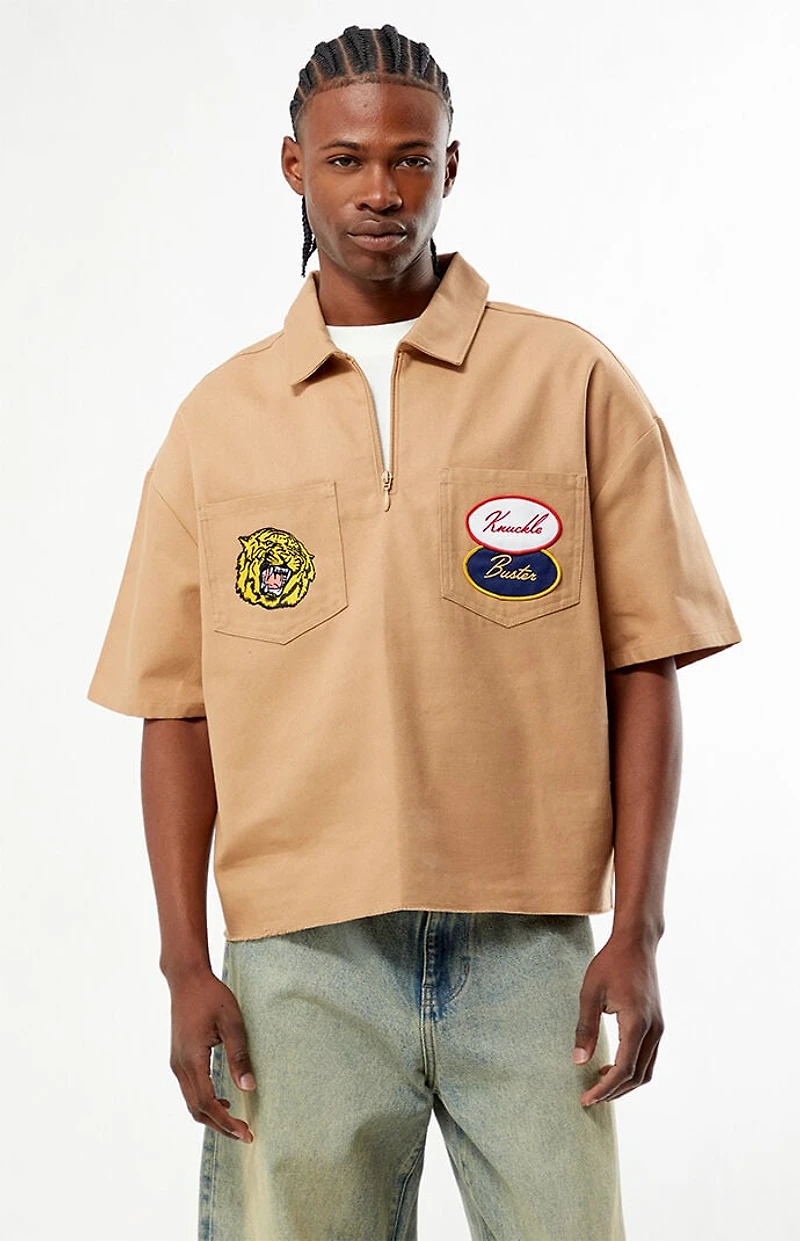 Pacsun Monte Carlo Quarter Zip Shirt