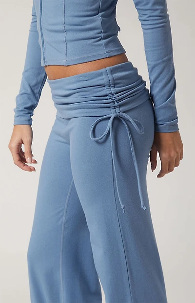PAC 1980 DRIFT Active Shoreline Fold-Over Flare Yoga Pants