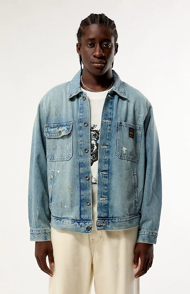 Levi's Men's Sunrise Trucker Jacket - Diving Ducks Distressed