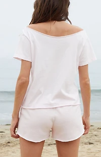 John Galt Pink Robyn Off-The-Shoulder Top