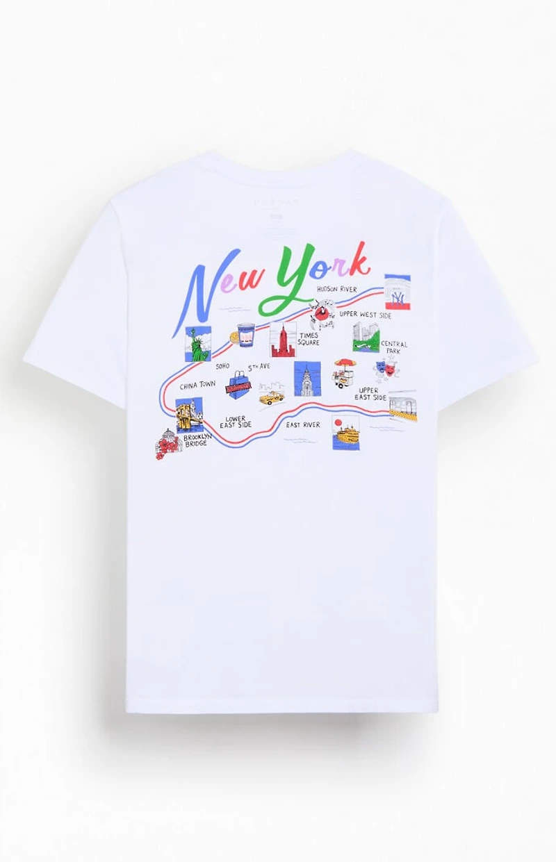 Pacsun NYC Liberty Map T-Shirt