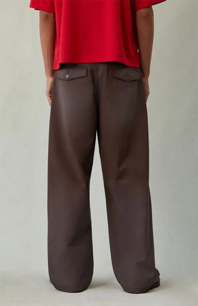 Pacsun Chino Pants Baggy Brown Pigment
