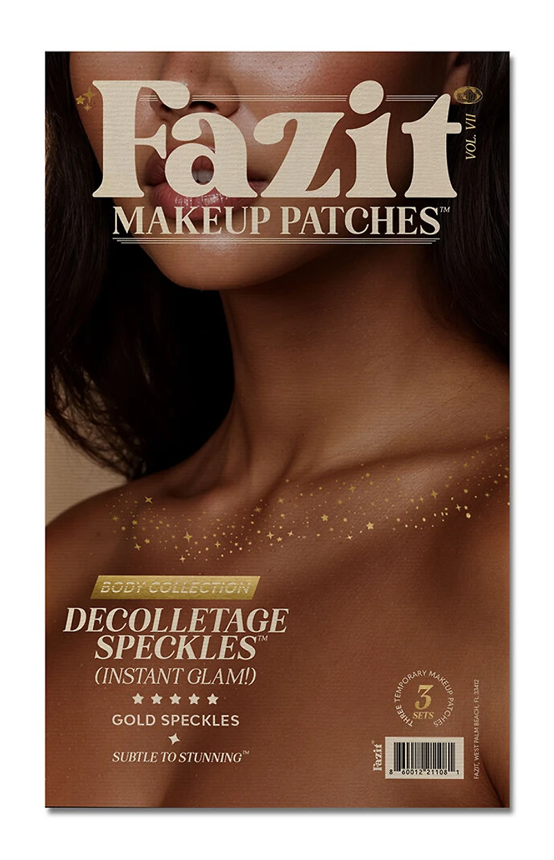 FAZIT BEAUTY Gold Decolletage Glitter Makeup Patches