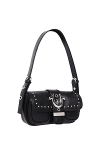 True Religion Smooth Moto Studded Shoulder Bag