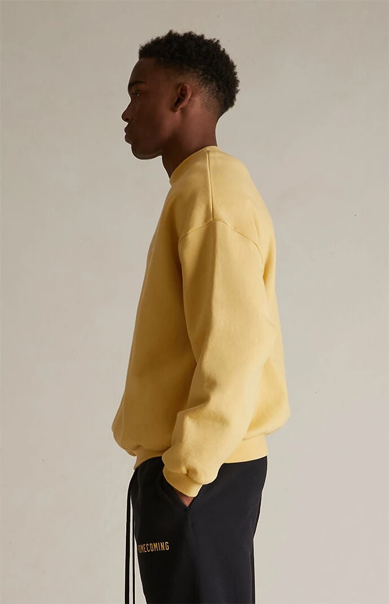 Fear of God ESSENTIALS Amber Heavy Fleece Crew Neck Sweatshirt
