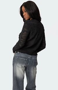 Edikted Georgie Textured Knit Cardigan