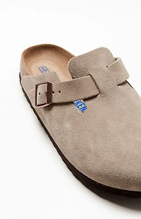 Birkenstock Women's Boston Soft Footbed Clog Taupe
