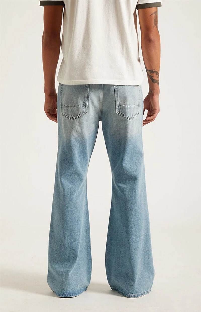 Pacsun Jordan Baggy Bootcut Jeans Medium Blue