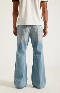 Pacsun Jordan Baggy Bootcut Jeans Medium Blue