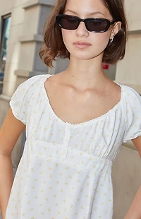 John Galt Duck Blair Short Sleeve Top