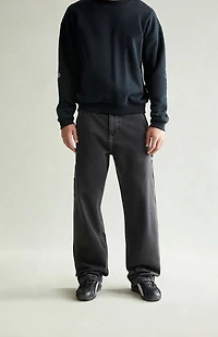 Pacsun Dylan Baggy Jeans Carpenter Contrast Stitch Black