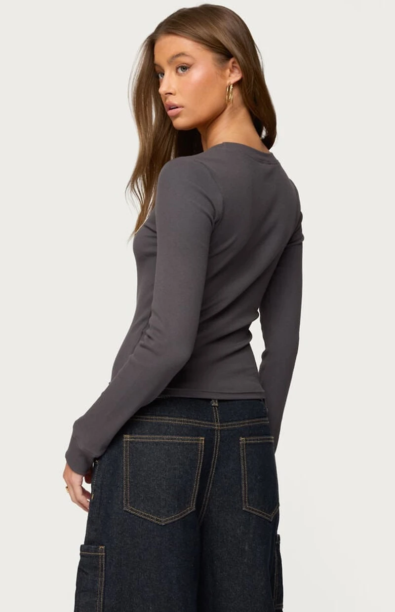 Edikted Essential Ribbed T-Shirt