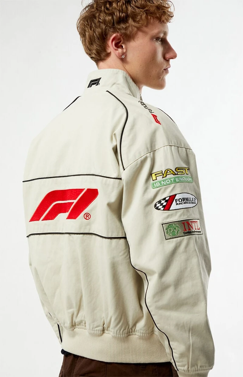 Formula 1 x Pacsun Las Vegas Beige Pole Position Jacket