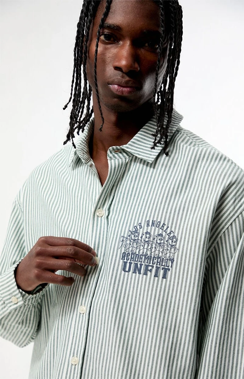 Pacsun Academy Striped Long Sleeve Shirt