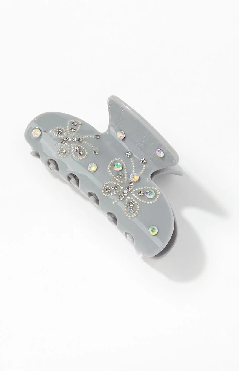 LA Hearts Butterfly Rhinestone Hair Claw Clip