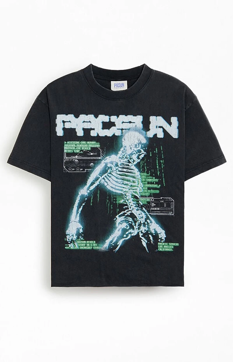 Pacsun Cyber Skeleton T-Shirt