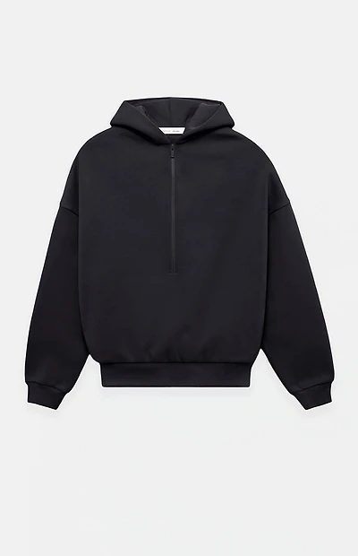 Fear of God ESSENTIALS Black Property Lounge Half Zip Hoodie