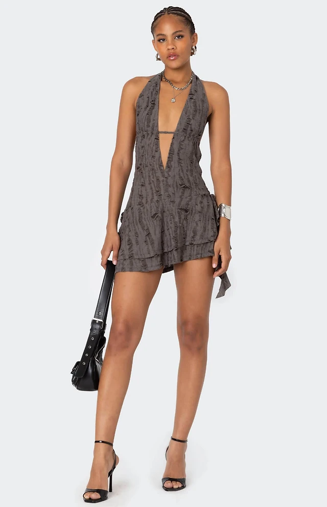 rebecca halter backless mini dress Rebecca Halter Backless Mini Dress Sunfere : Party Dresses : VogaCloset Oman
