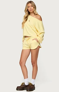 Edikted Kordelia Off Shoulder Sweatshirt