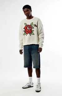 Pacsun Rose Crew Neck Sweater