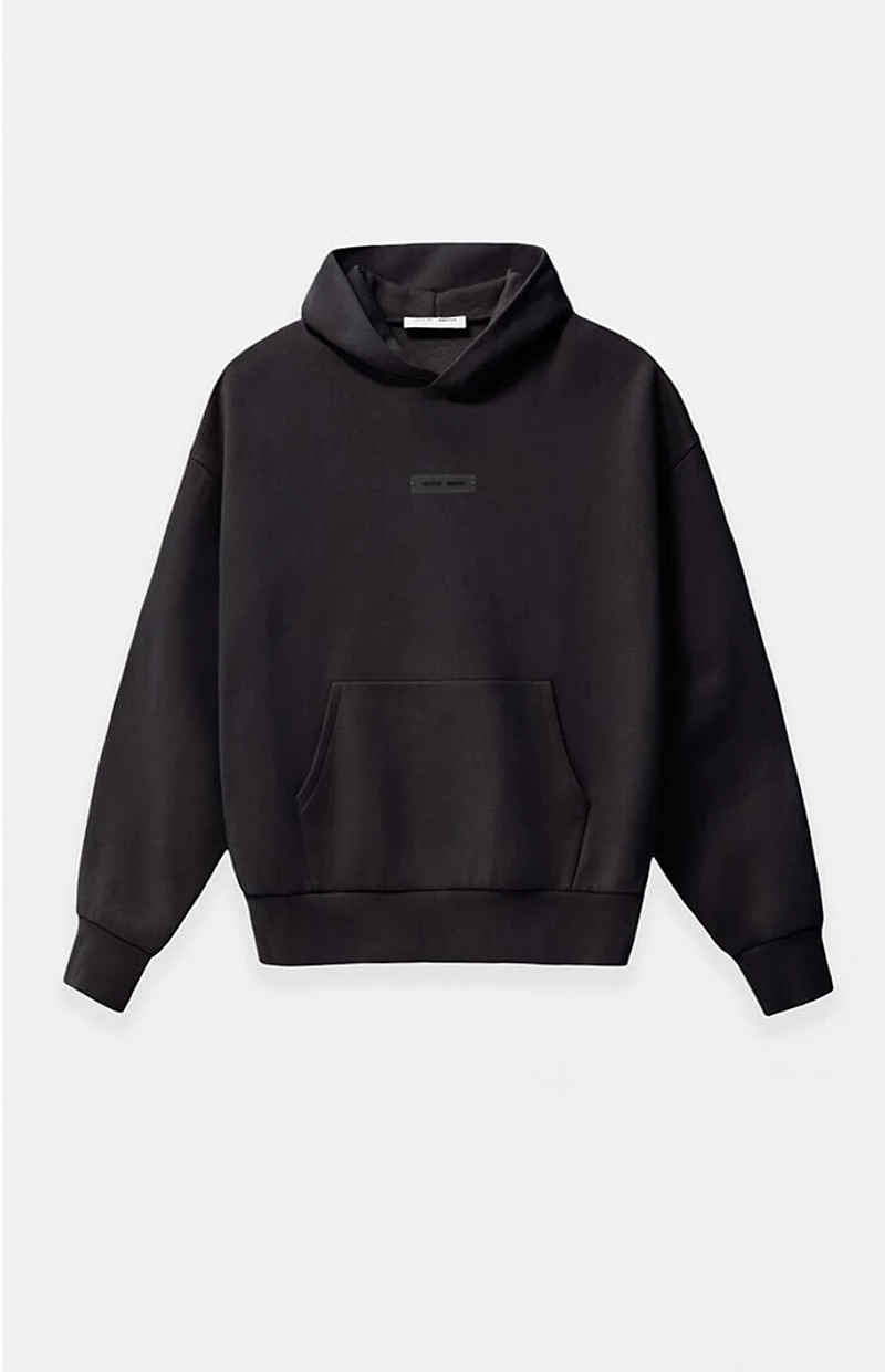 Fear of God ESSENTIALS Jet Black Classic Fleece Hoodie