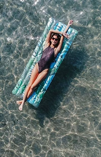 PoolCandy Resort Collection Tropical Palms Deluxe Pool Raft