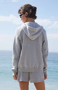 John Galt Silver Zip Up Hoodie