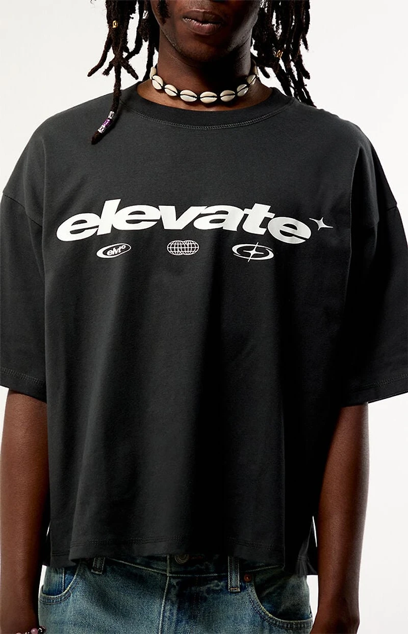 Pacsun Black Elevate Drop Shoulder T-Shirt