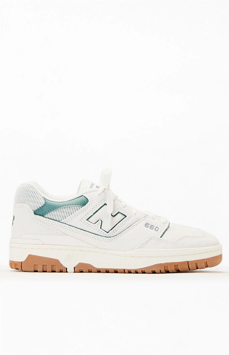 New Balance Women's Teal & White 550 Sneakers