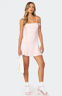 Edikted Fridah Ribbed Knit Mini Dress