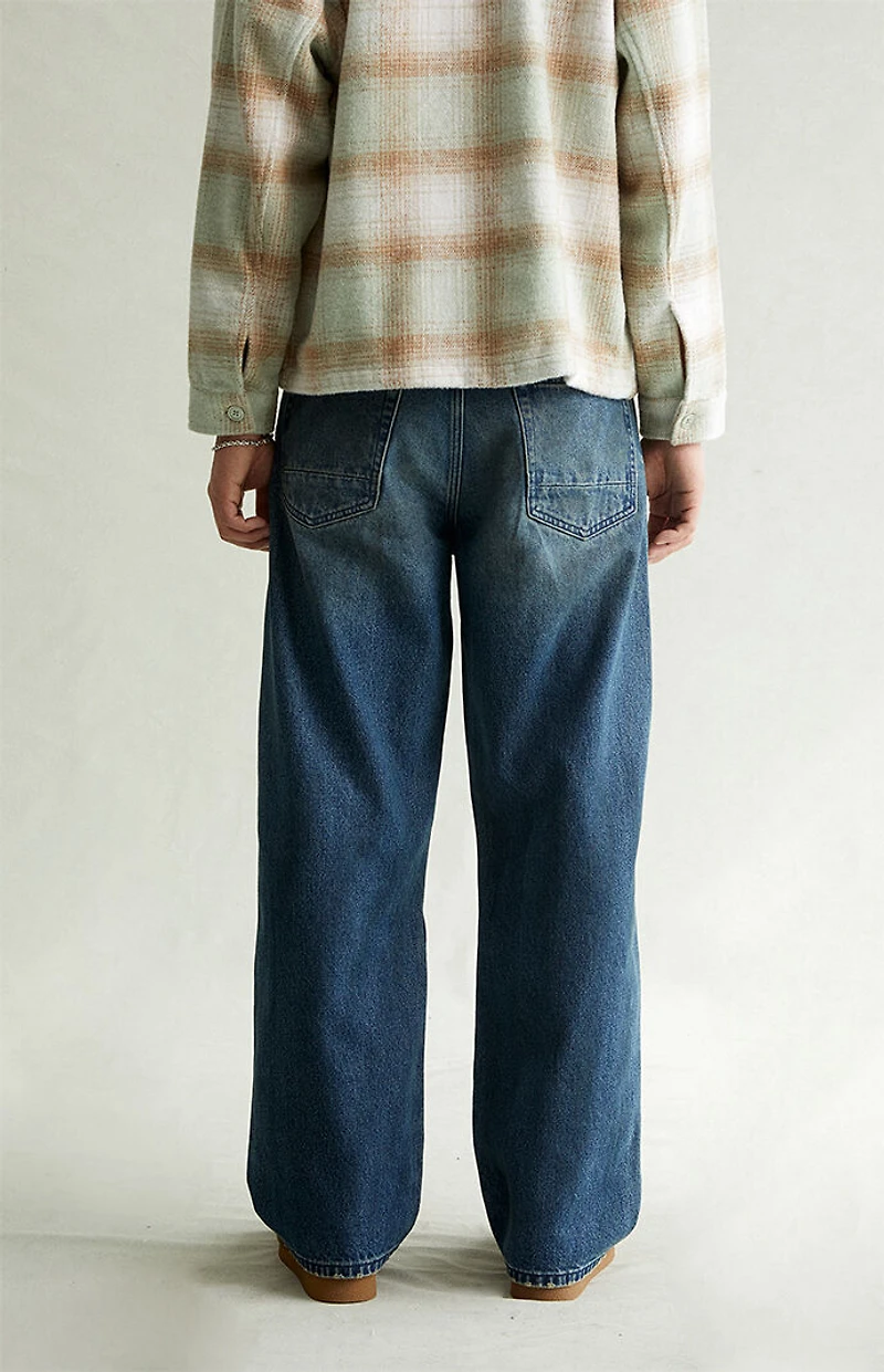 Pacsun Dylan Baggy Jeans Dark Blue Tinted