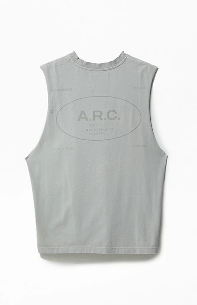 A.R.C. Gray Vintage Wash Comfort Cut Off Muscle T-Shirt