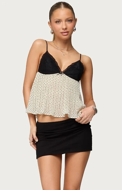 Edikted Petite Aisha Low Rise Mini Skirt