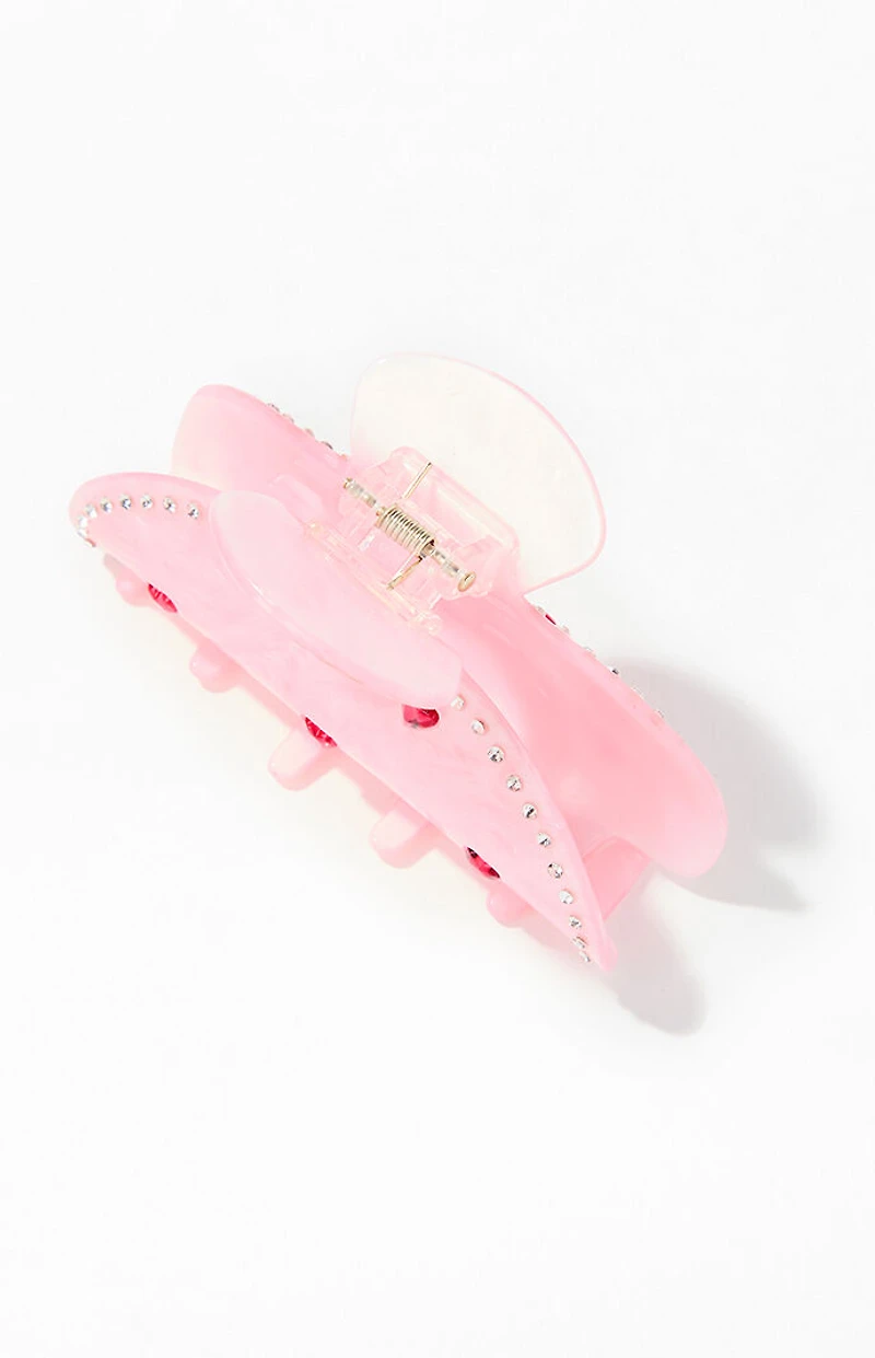 LA Hearts Rhinestone Heart Hair Claw Clip