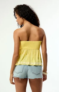 Your Favorite Gracie Smocked Babydoll Tube Top
