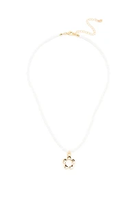 LA Hearts Juno Pearl Heart Layered Necklace