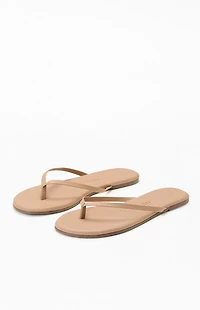 TKEES Women's Beige Foundations Matte Sandals