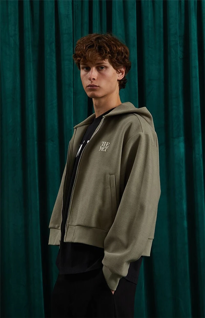 The Met x Pacsun Cropped Full Zip Hoodie